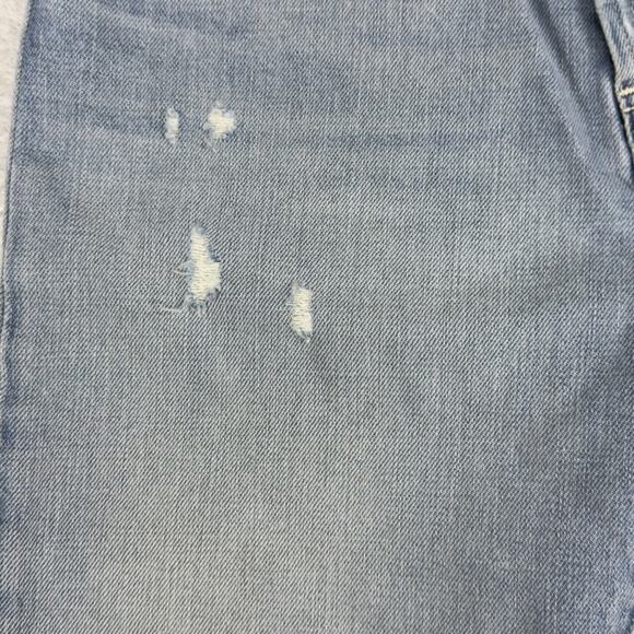 Daily Blue By AG Hype Straight Leg Jeans High Rise Distressed Dust Size 25 NEW - Picture 6 of 15